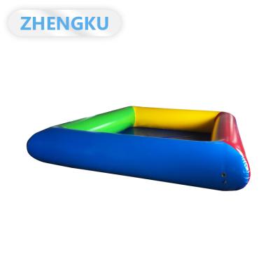 China Custom Family O.9mm PVC Tarpulin Cloth Inflatable Square Inflatable Dive Pool Wear Resistant PVC Relax Pool for sale