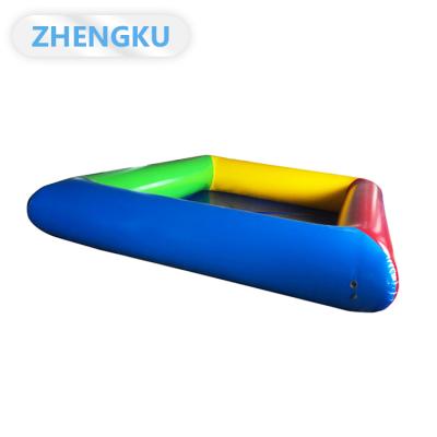 China Family Size O.9mm PVC Tarpulin Cloth Indoor Inflatable Pool Water Slide PVC Mesh Custom Inflatable Cloth Backyard Indoor Inflatable Pool for sale