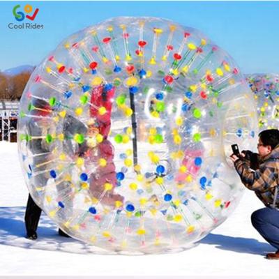 China Toy Outdoor durable inflatable human body inflatable zorb ball, inflatable bubble zorb ball for kids and adult for sale