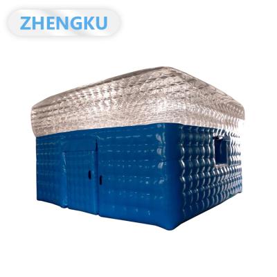 China Ball body: 0.5mm PVC or 0.5mm TPU; pole and base: 0.6mm pvc tarpaulin bubble part airtight inflatable zone camping outdoor inflatable cube tentSturdygiant for sale