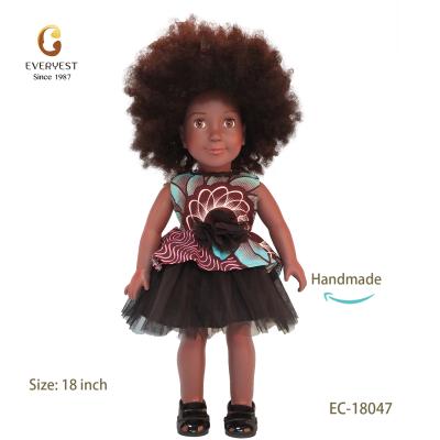 China Movable Arms/Limbs And Changing Cloth Customized Black African American Baby Dolls 18 Inch Like American Doll for sale