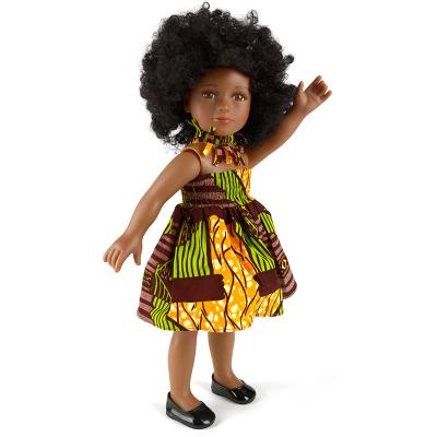 China African Cartoon Toy China Supplier Wholesale American Print Black Doll For Girl Fashion Dolls For Children Education for sale