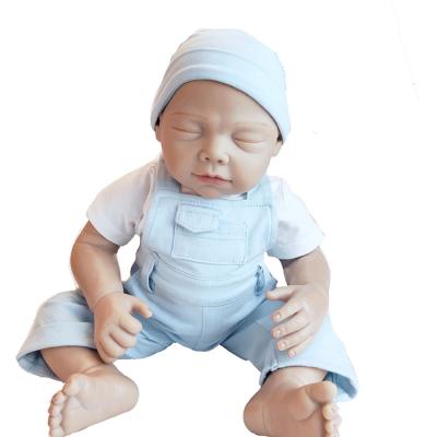 China Realistic Vinyl Silicone Full Body Dolls DIY TOY 24Inch Baby Doll Reborn Handmade Real Head Details for sale