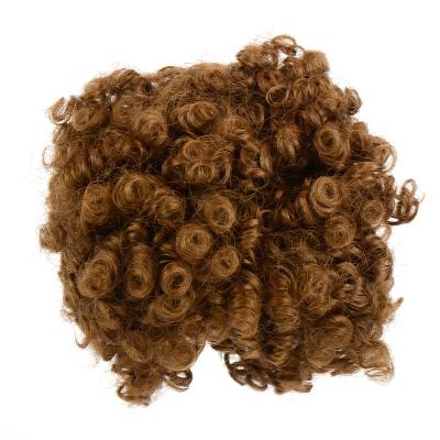 China New Arrivals High Temperature Fiber Eco-friendly Material Fashion Doll Hair Afro African Girl Doll Wigs For Sale for sale