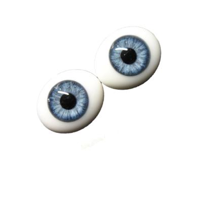 China New Arrival Doll Eyes Big Glass 3D Doll Eyes 20mm 22mm 24mm For Realistic Cardboard Character Doll for sale