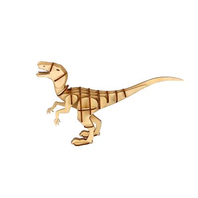 China New Product Education Dinosaur Intellectual Puzzle Eco-friendly 3d Amazon Wooden Non-toxic Model for sale