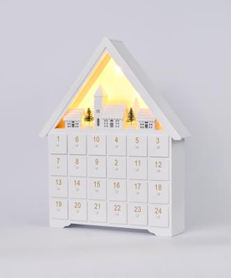 China China High Quality Exquisite Eco-friendly Christmas Advent Wooden Calendar For Decoration for sale