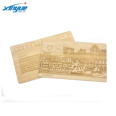 China Worldwide Wholesale Printing Wooden Tourist Postcards Of Famous Scenic Spots for sale