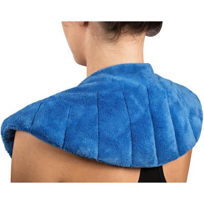 China Plush Moist Heat Wrap Clay Beads Microwave Hot Therapy Pack and Microwavable Heating Pain Relief Pad for Neck Shoulders Body Customized Customized for sale