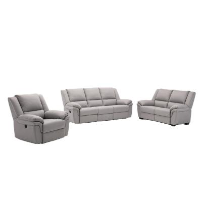 China New Modern Stretch Manual Fabric Living Room Recliner Sofa Set 1+2+3 Seat With Factory Price for sale