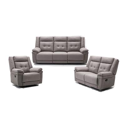 China Factory Directly Recliner Recliner Velvet Manul Reclining Sofa Chair Set for sale