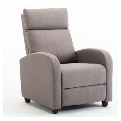 China Extendable Push Back Recliner Single Recliner Sofa Chair With Fabric Cheapest Price for sale