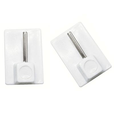 China Flexible Window Hooks Adhesive for Net Curtain Rods Self-Adhesive Hooks for sale