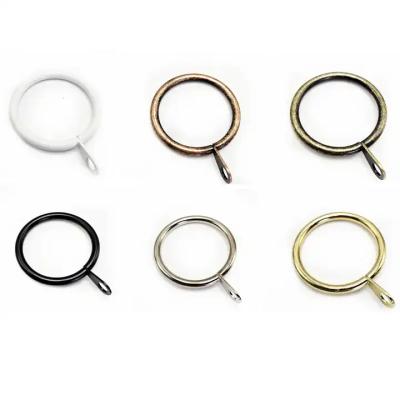 China Modern shower curtain rings with metal clips round hooks ring for Curtains and Rods, 30 mm Internal Diameter curtain hooks rings for sale