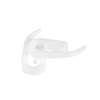 China Modern 2.8x1.2cm White Plastic Curtain Hooks for Door Curtain,Window command  for command hooks for hanging curtain rods for sale