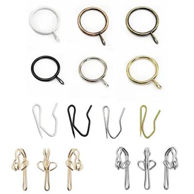 China French Country Shower Hooks Curtain Rings with Eyelet curtain shower curtain hooks rust proof for sale