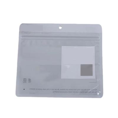 China Safety Custom Frosted Zipper Lock Sealing Bag Waterproof Clear Matte Plastic Bag For Swimwear Packaging for sale