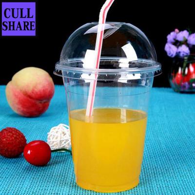 China Wholesale 12oz Food Grade Take Away Cold Beverage Packaging Pet Recycled Transparent Custom Plastic Ice Cream Cups for sale