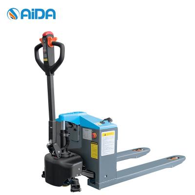 China Pedestrian  Full Electric Pallet Jack Forklift 800W Lift Motor Powered for sale