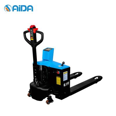 China Digital Electric Pallet Jack Forklift 1.5 Tons  DC Motor With Scale for sale