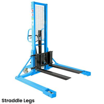 Cina Straddle pallet stacker manuale, pallet stacker manuale 1000kg in vendita