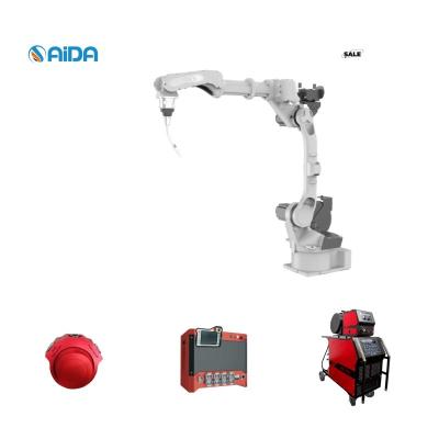 China Stainless Steel Frame Working pieces Semi-Automatic Robotic Welding Robot for sale