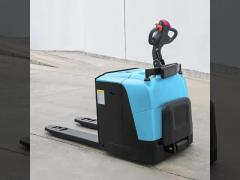 Stand-on electric pallet jack