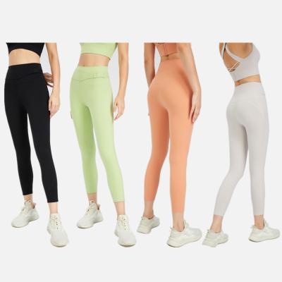 China Breathable Women's Yoga Pants Sports Fitness Clothing High Waisted Workout Yoga Leggings for sale