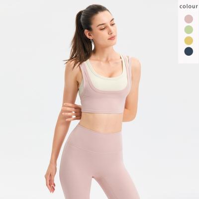 China Breathable Ladies Girls Fitness Gym Yoga Running Bra Tops Custom Logo Crane Exercise Workout Women Sports Bra for sale