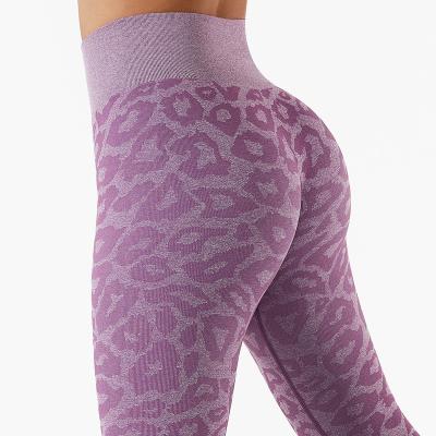 China Breathable Pattern Printed Leopard Yoga Pants Gaiters Gym Fitness Spandex Tights Animal Gaiters For Women for sale