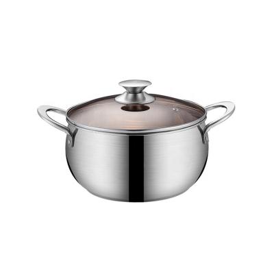 China Wholesale high quality viable soup cookware kitchen cookware and stock pots stainless steel thickened drum soup pot for sale