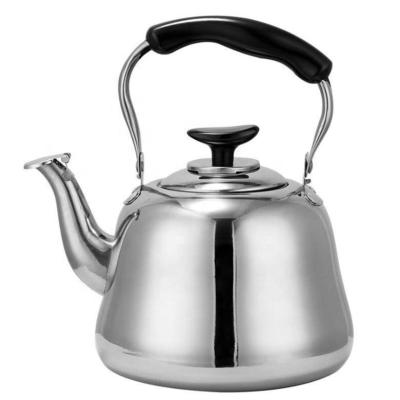 China Wholesale Custom Viable Kitchenware Stainless Steel Pot Gas Stove Kettle Whistling Kettle Metal Teapot Water Kettle for sale