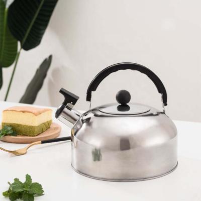 China Low Price 3L Stainless Steel Pot Gas Stove Kettle Whistling Kettle Metal Teapot Viable Water Kettle for sale