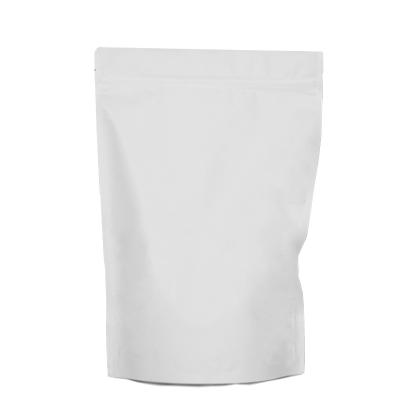 China Resealable Laminated Aluminum Foil Liner Stand Up Pouch / Matt White Foil Pouch / Zip Lock Food Bag for sale