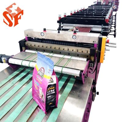 China factory snack food packaging bag laminated aluminum foil zipper pouch stand-up bag making machine for sale for sale