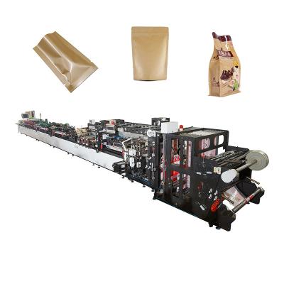 China Factory Fully Automatic 100KW High Speed ​​Side Sealing Bag / Rack Up Pouch Bag Making Tea Bag Making Machine Price for sale