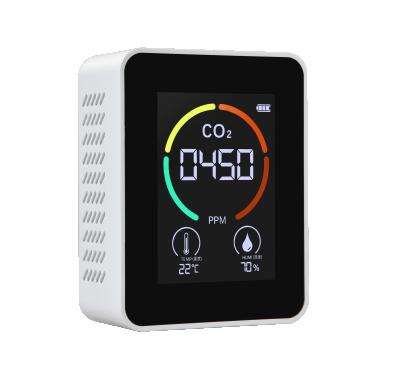 China ABS Mini Low Cost CO2 Meter with Infrared (NDIR) Sensor Home and School Use CO2 Gas Analyzers for sale