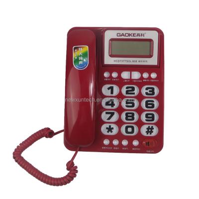 China Large Button Design Call ID Phone Call ID CID Phone Desktop Display Mobile Use for sale