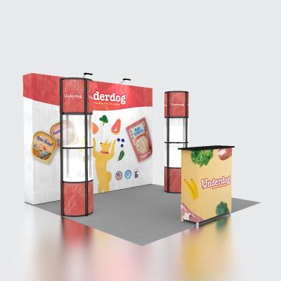 China Reusable Portable Fabric Pop Up Display Stands Fairing For Trade Show for sale