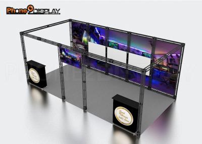 China Attractive Aluminum Trade Show Booth Tension Fabric Light Box For Expo for sale