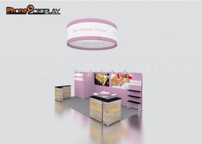 China 20ft Tension Fabric Booth 3x6 Easy Transport Easy Trade Show Booth Set Up For Exhibition for sale