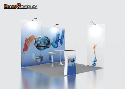 China Advertising Promotional Tension Fabric Booth Custom Color Standard Booth Design for sale