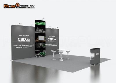 China 10ft X 20ft Portable Modular Reusable Exhibition Stands For Vape Expo for sale