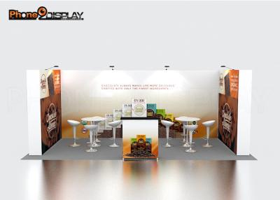 China Custom Printed Trade Show Exhibit Booths / Portable Pop Up Display Stands For Exhibition for sale