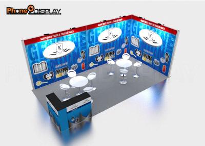 China Simple Design Modular Trade Show Booth Set Up Fabric Material Trade Fair Display for sale