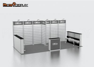 China De draagbare Handel van 3x6 Slatwall toont Cabinesvertoning BT-SB0105 met Planken Te koop