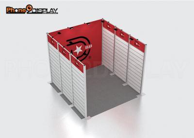 China Modular Lightweight Trade Show Booth Equipment Slatwall To Hang Products for sale