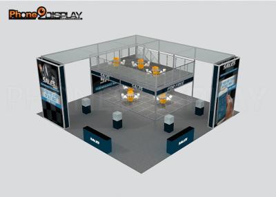 China High End Aluminum Fabric Trade Show Booth / Economical Double Deck Booth for sale