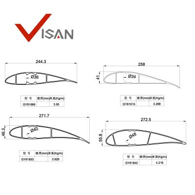 China Industrial Fan /cooling Fan Large Aluminum Alloy Fan Blade For Cooling Tower for sale