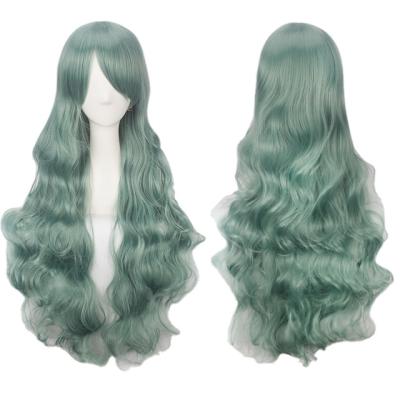 China Beesoul Long Big Curly Wave Hair Cosplay Wigs High Temperature Soft Silk Loose Hair Synthetic Curly Hair Wig For Women for sale